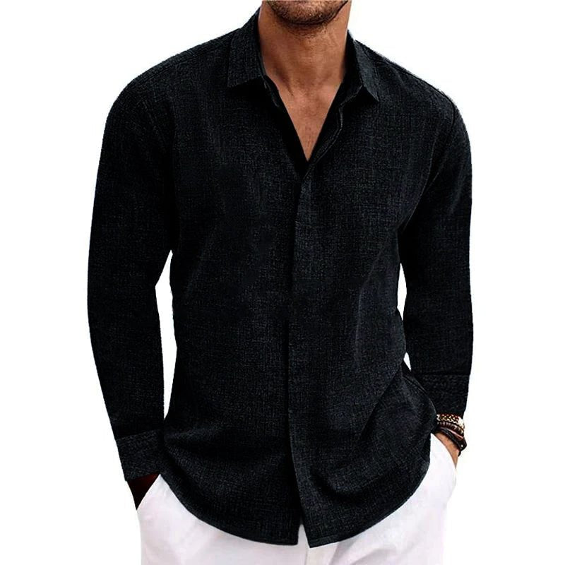 Wilhelmina | Homem Camisa Manga Longa Botões Gola Regular Fit