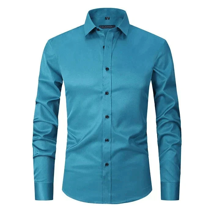 Wynne | Camisa Masculina Oxford Elástica Sem Amassado