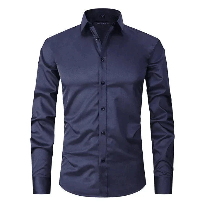 Wynne | Camisa Masculina Oxford Elástica Sem Amassado