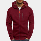 Solveig | Homem Hoodie com Fecho de Correr Casual