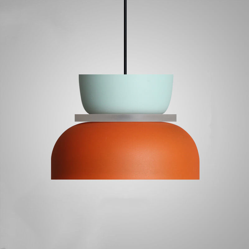 Briar | Luminária Pendente Dome | Estilo Nórdico, LED, Liga de Zinco Bicolor