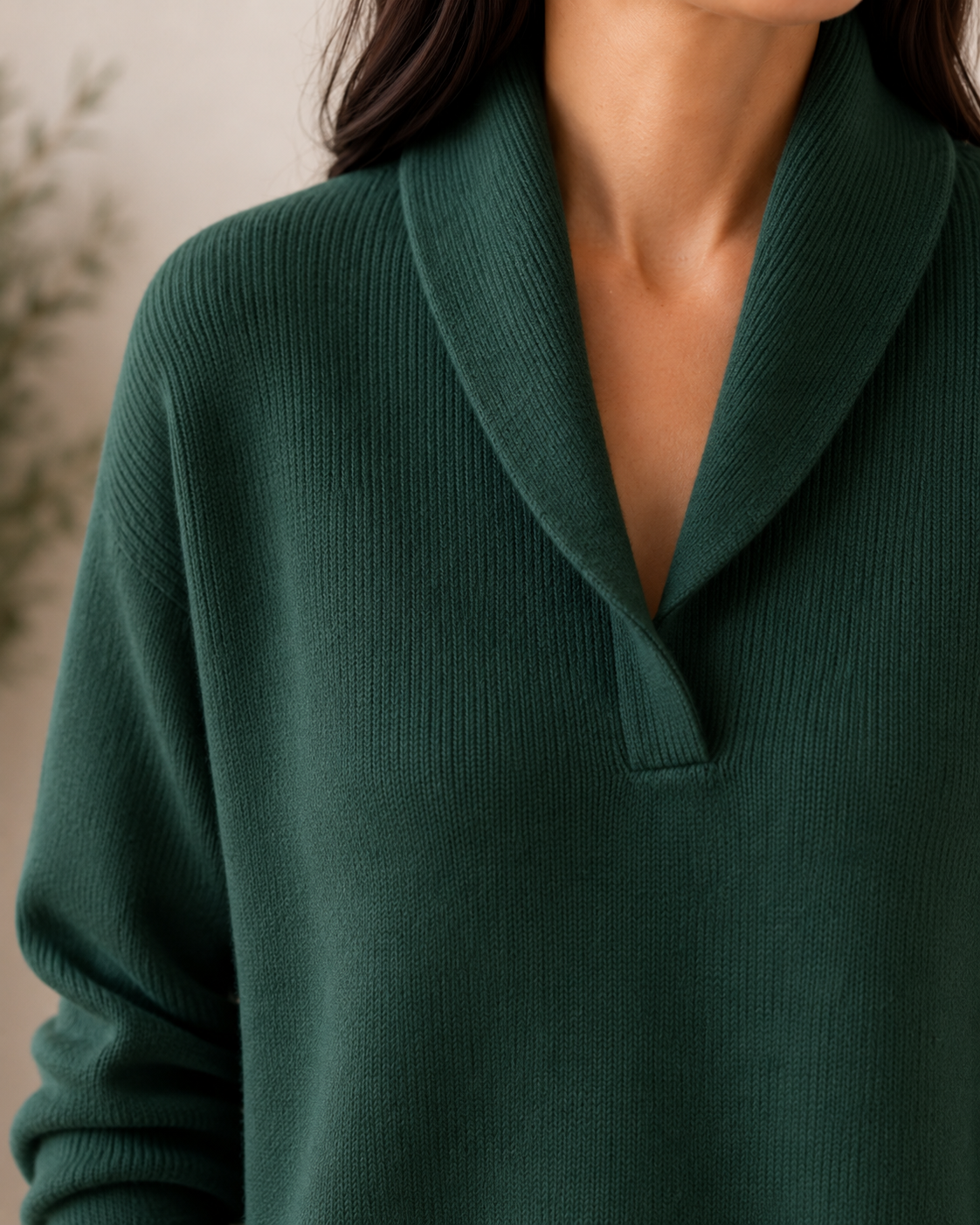 Maren | Camisola Feminina Decote V Wrap Malha Macia