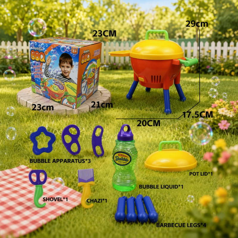 Halcyon | Máquina de Bolhas BBQ | Brinquedo Interativo para Crianças | Elétrico, Exterior