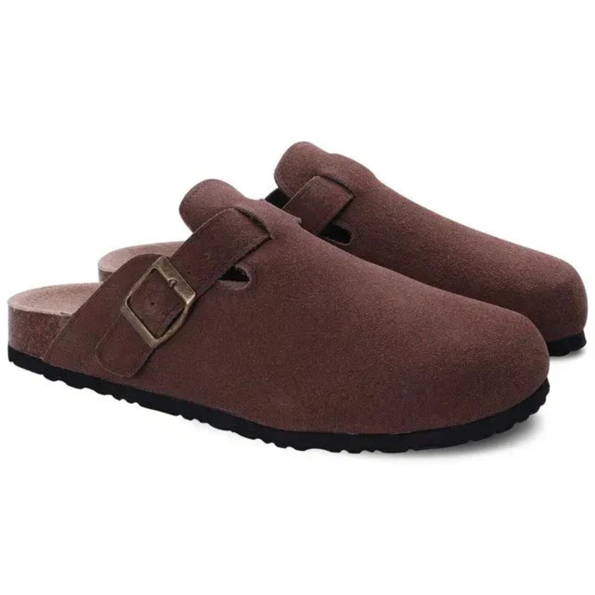 Xanthe | Homem Camurça Slip-On Clogs Ortopédicos