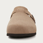 Xanthe | Homem Camurça Slip-On Clogs Ortopédicos