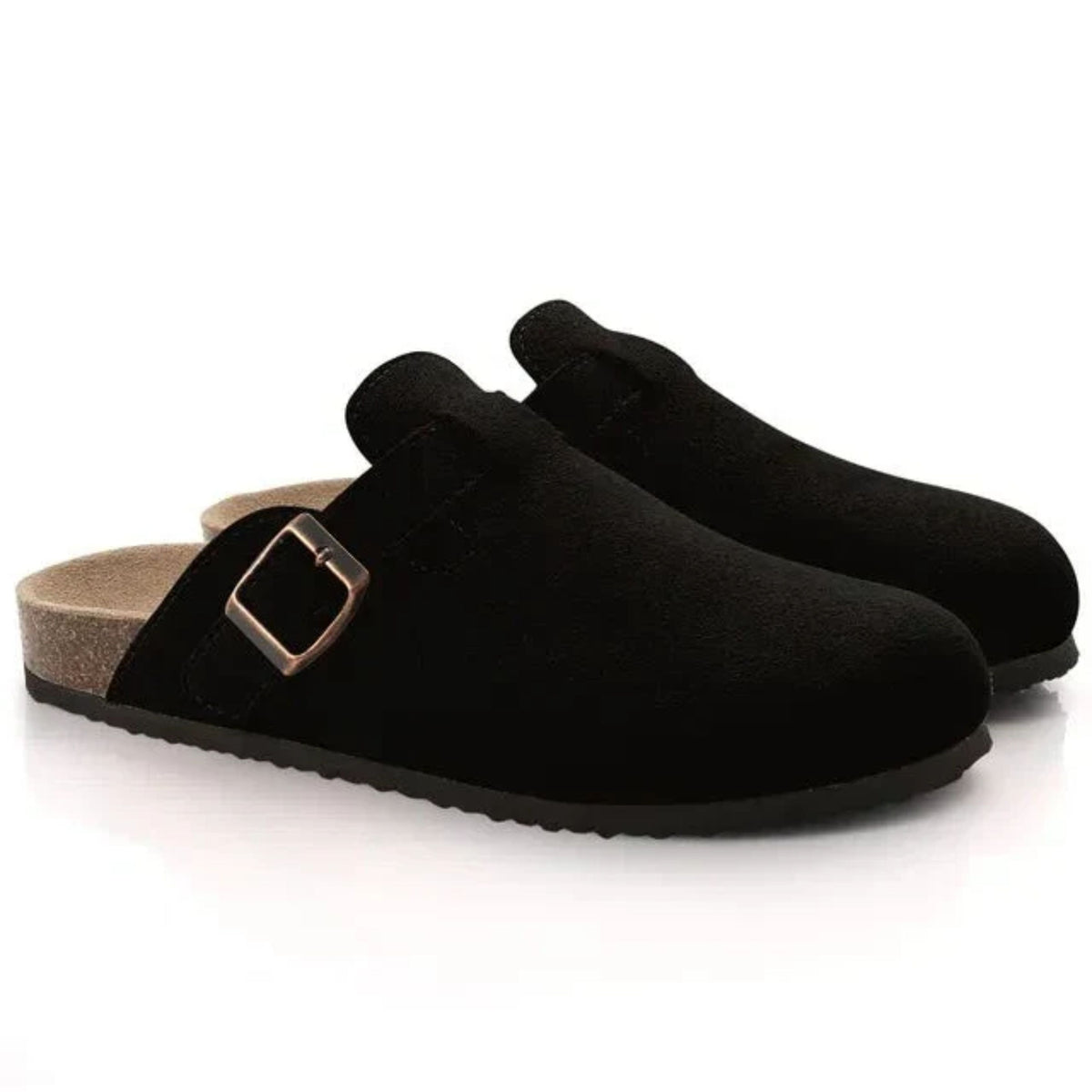 Xanthe | Homem Camurça Slip-On Clogs Ortopédicos