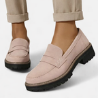 Gigi | Mocassins Femininos Conforto Salto Bloco Baixo