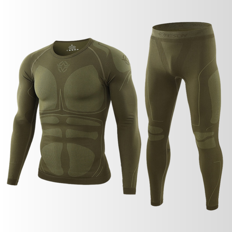 Conjunto Térmico Masculino Respirável Sem Costuras