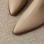 Vianne | Botas Femininas Couro Vegano Bico Fino Tornozelo