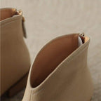 Vianne | Botas Femininas Couro Vegano Bico Fino Tornozelo