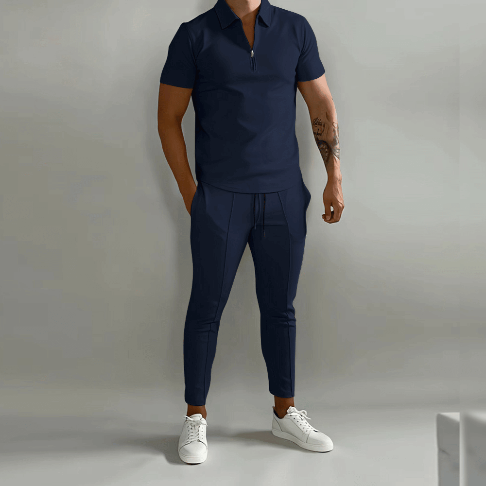 Iris | Conjunto Masculino 2 Peças Camisola com Fecho de Correr
