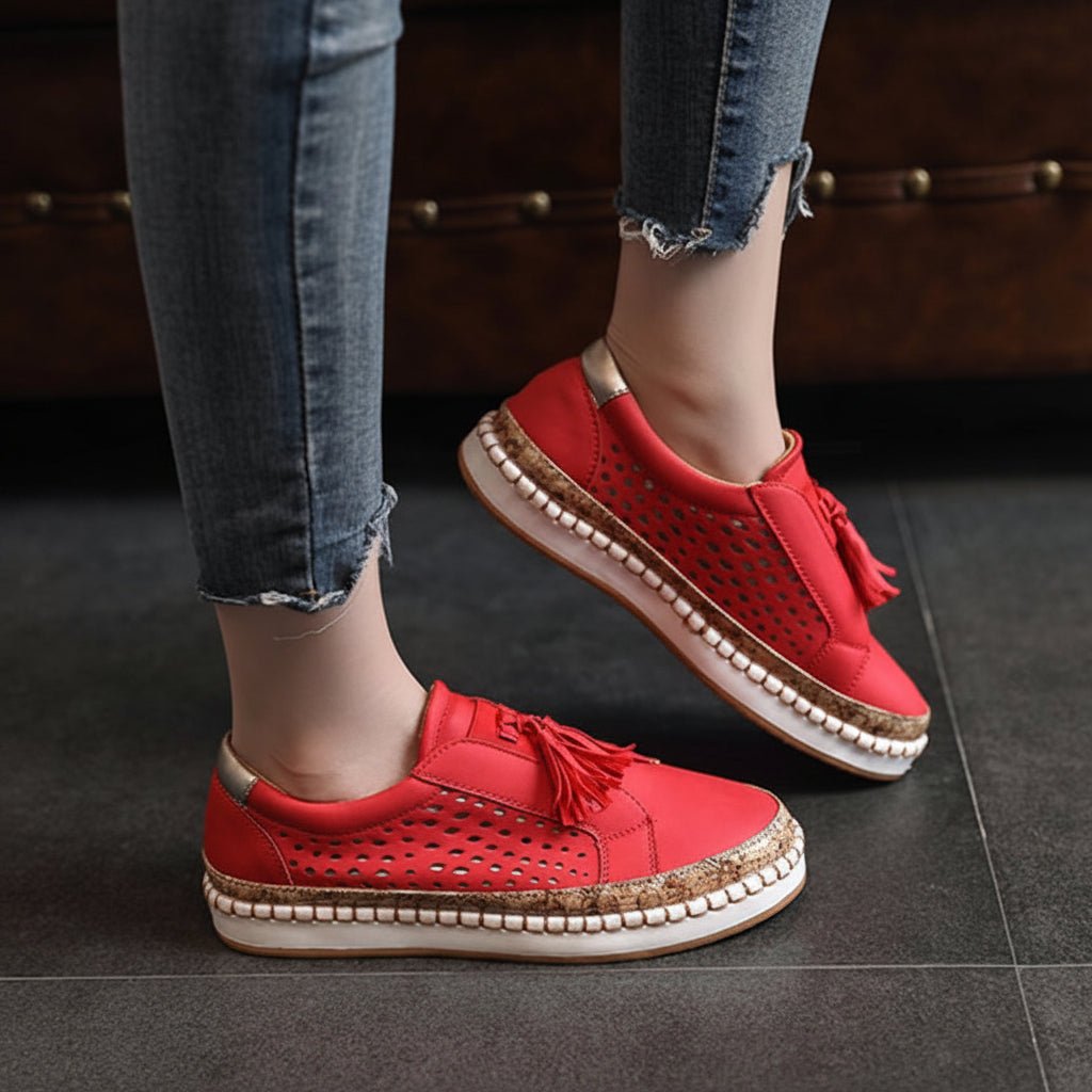 Rhea | Sapatos sem cordões femininos, com amortecimento, para caminhada