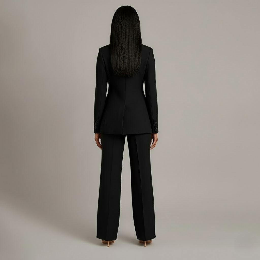 Anouk | Mulher Fato Blazer Cintado Calças Retas