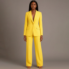 Anouk | Mulher Fato Blazer Cintado Calças Retas