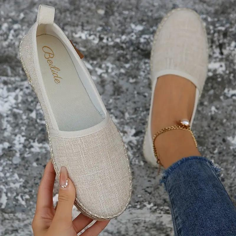 Rhea | Alpargatas Femininas Slip On Sola de Esparto