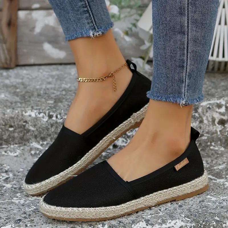 Rhea | Alpargatas Femininas Slip On Sola de Esparto