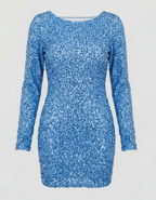 Halcyon | Vestido Cocktail Costas Abertas Justo