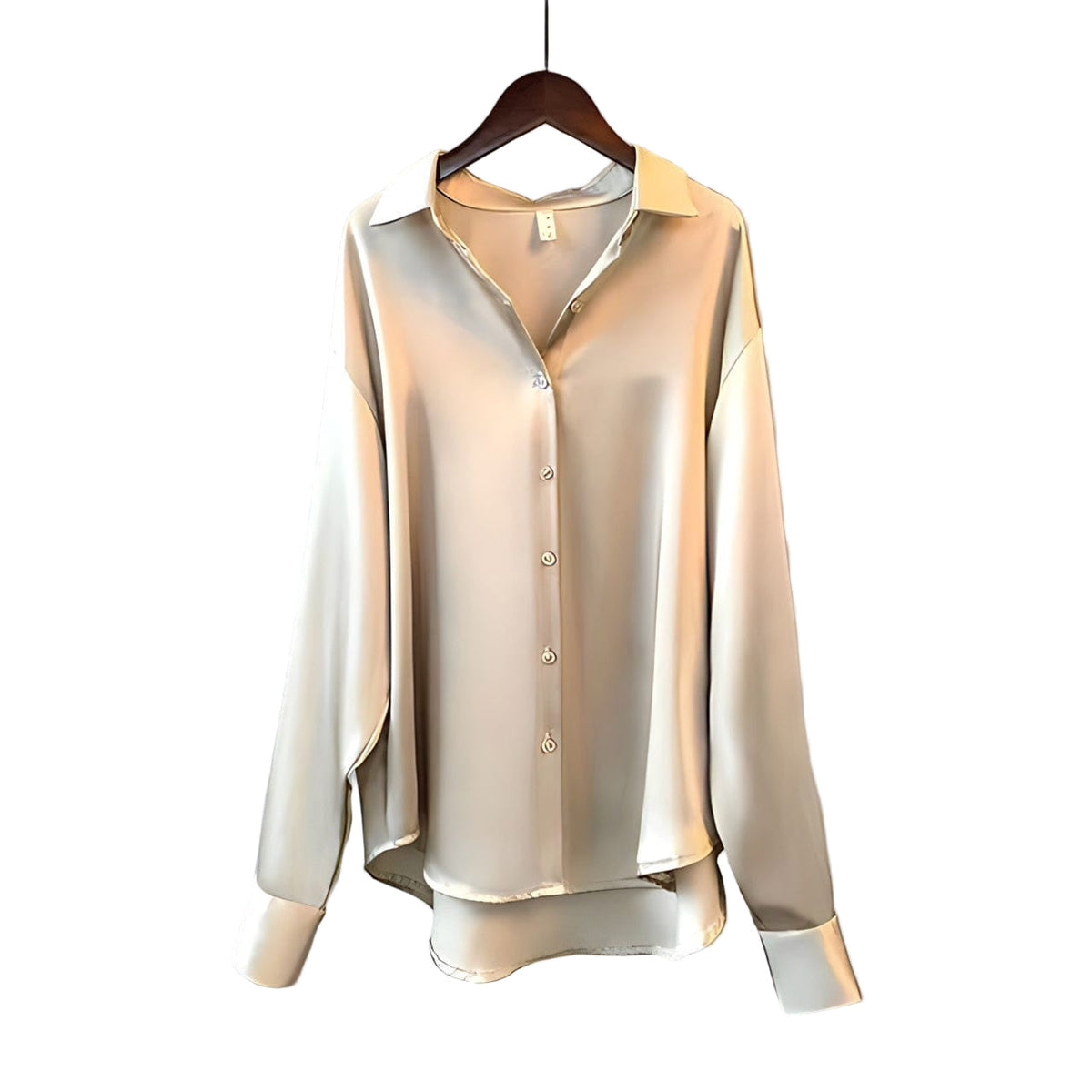 Marlowe | Mulher Blusa de Cetim Manga Longa