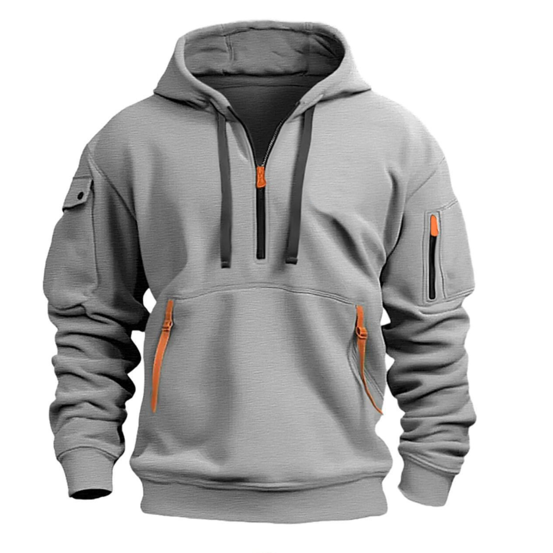 Jolie | Homem Hoodie com Bolsos com Fecho