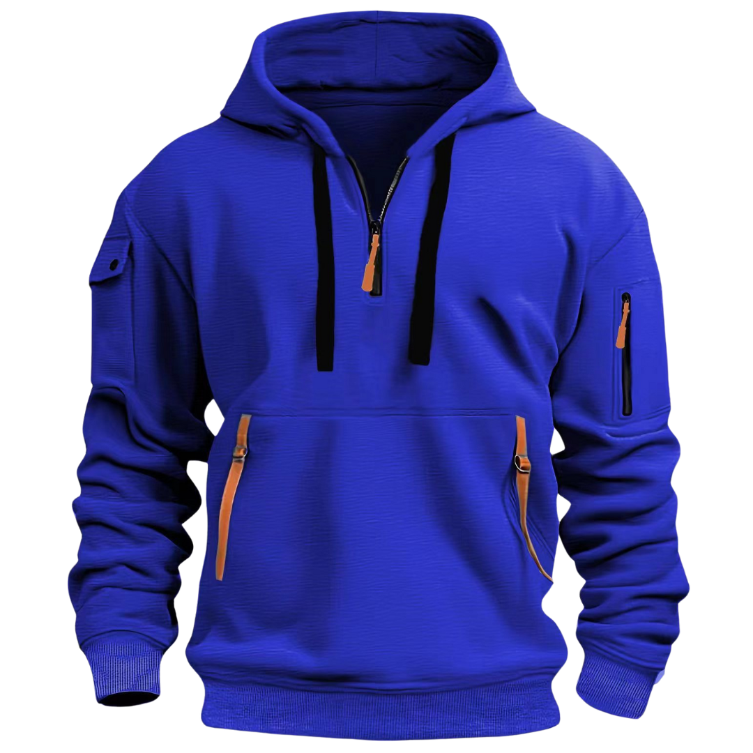 Jolie | Homem Hoodie com Bolsos com Fecho