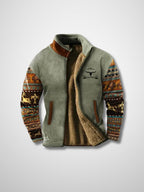 Vera | Homem Jaqueta Fleece Sherpa Zip Frontal