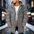 Seraphina | Casaco Puffer com Capuz Masculino Comprimento Médio