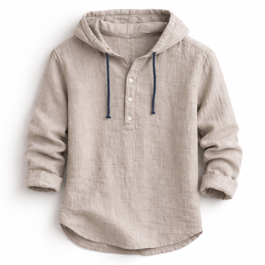 Aria | Camisa Linho com Capuz Relaxed Fit