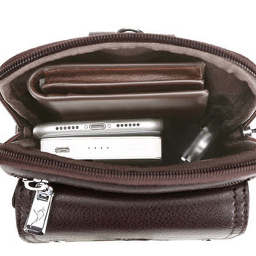Bolsa Crossbody Masculina Couro