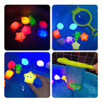 Brinquedos de Banho Luminosos | Animais para Bebé | Set com Rede Della