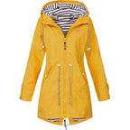 Impermeável Feminino | Capa de Chuva com Capuz | Leve, Elegante