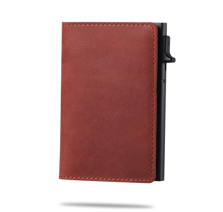 Una | Carteira com Slot para AirTag Bloqueio RFID Slim