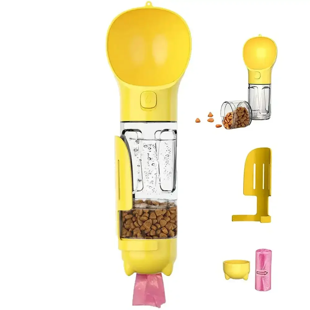 Kira | Garrafa de Água Portátil 3 em 1 para Animais | Dispensador, Tigela | Sem BPA