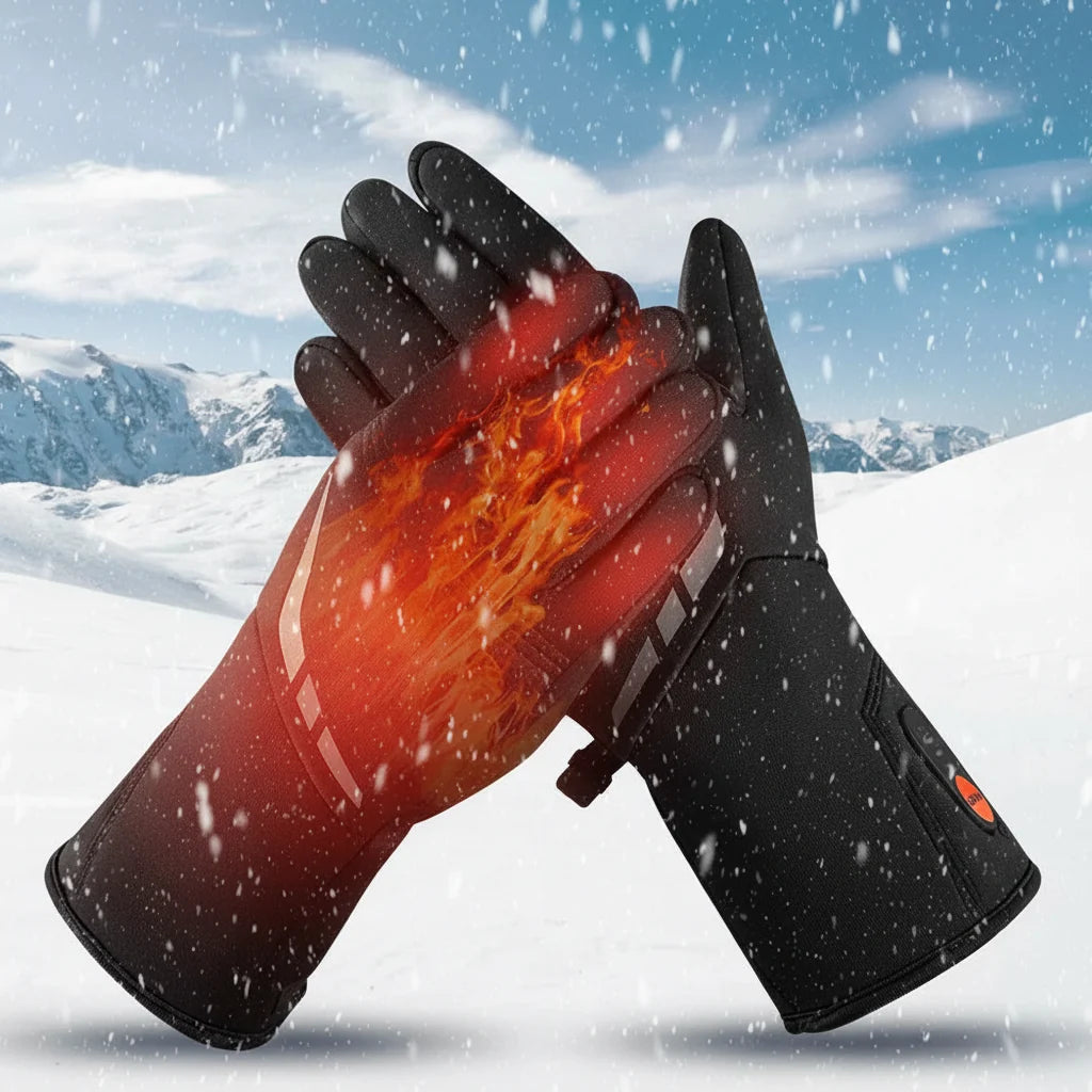 Wynne | Luvas Aquecidas com Bateria Impermeáveis Touchscreen Inverno