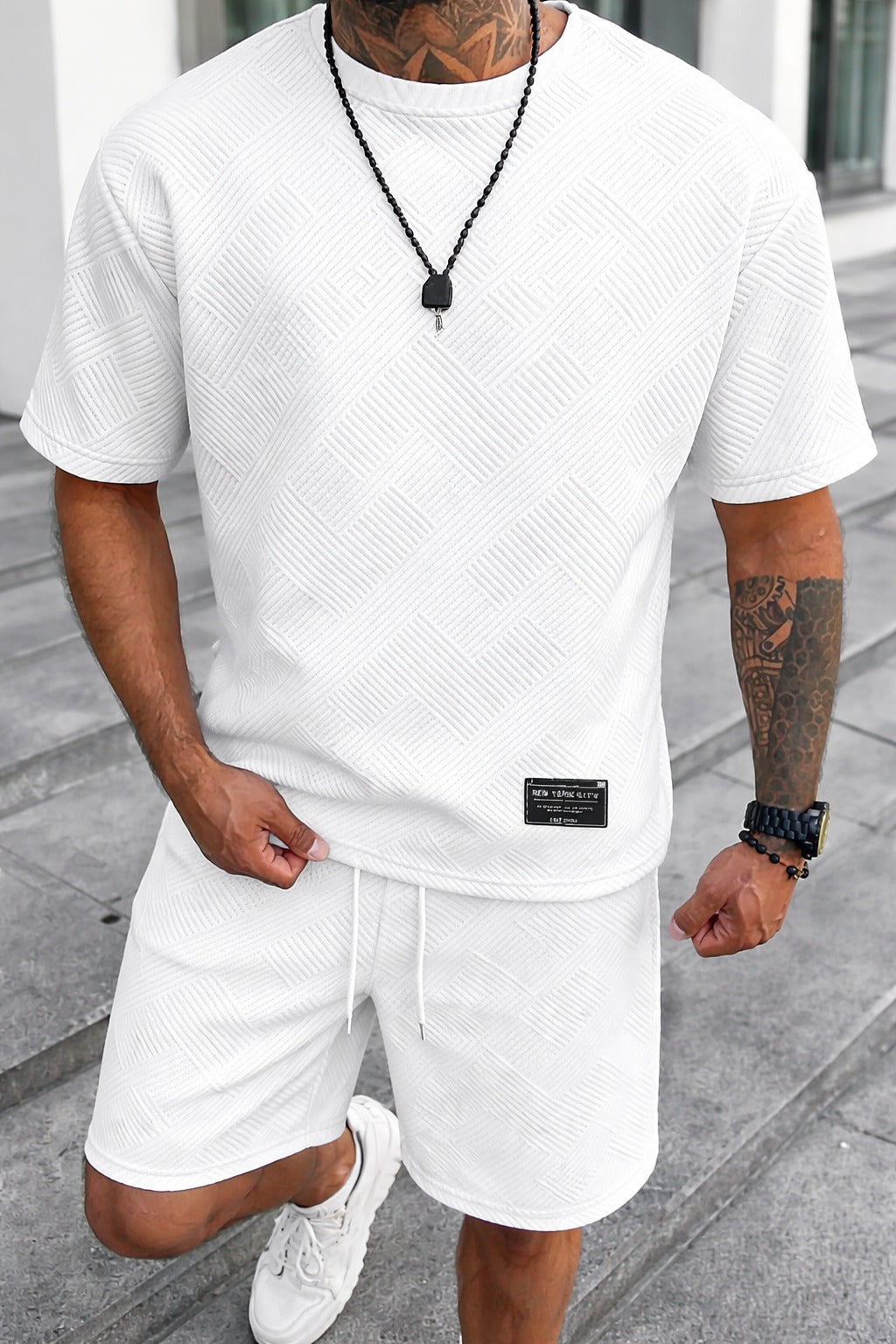 Ottavia | Conjunto Masculino Camiseta Oversized e Shorts Esportivos