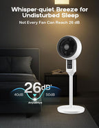 Ventilador de Mesa e Pé com Altura Ajustável Oscilação 3D