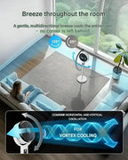 Ventilador de Mesa e Pé com Altura Ajustável Oscilação 3D