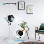 Ventilador de Mesa e Pé com Altura Ajustável Oscilação 3D