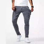 Yasmin | Calças Jeans Cargo Slim Fit Masculinas
