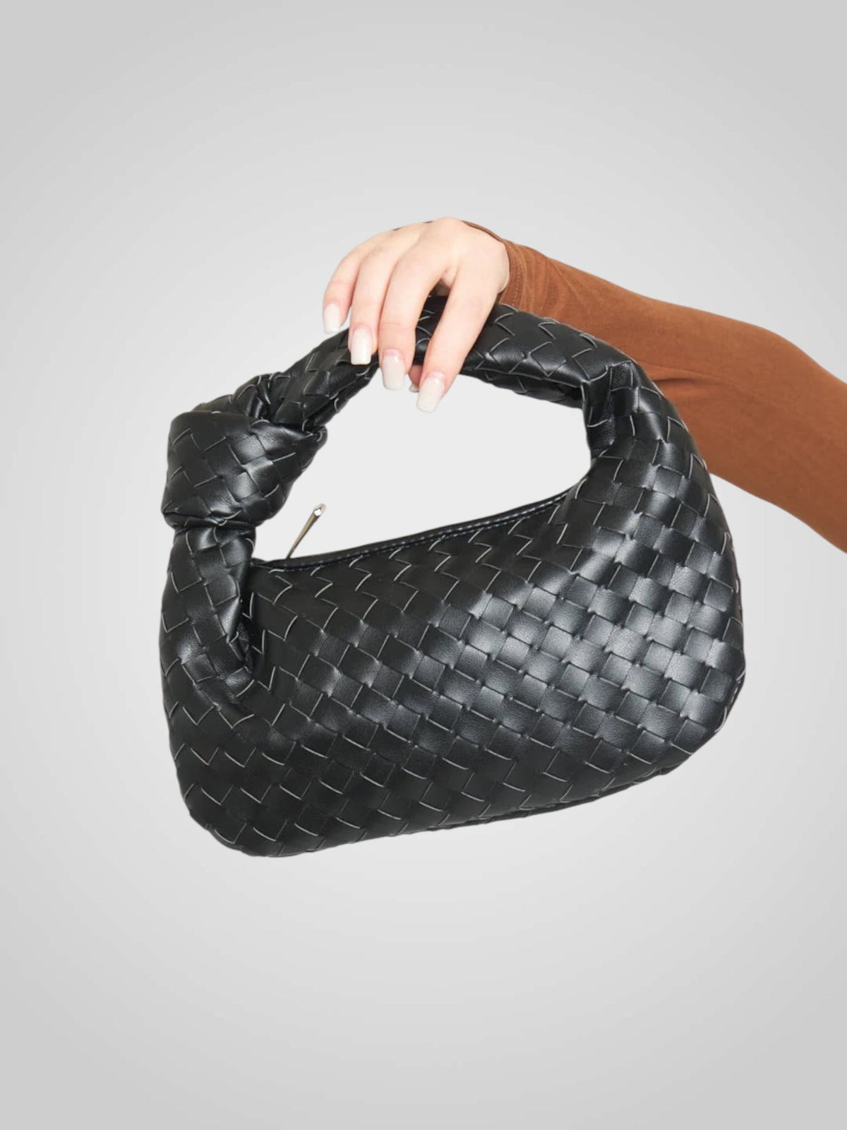 Vera | Mini Bolsa Eco Couro Trançado Alça Nó