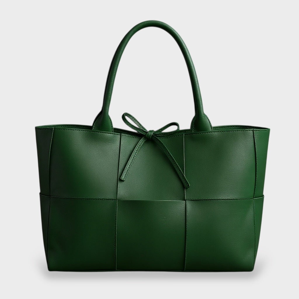 Tindra | Bolsa Tote Feminina Tecida com Detalhe de Laço