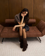 Lux | Botas Cano Alto Femininas Slouchy Salto Oculto