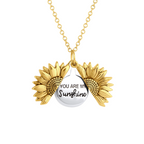 Colar Feminino | Sol, Pingente Delicado, Banhado a Ouro | Elsa