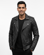 Xena | Homem Veste Moto com Fecho de Correr Estilo Urbano
