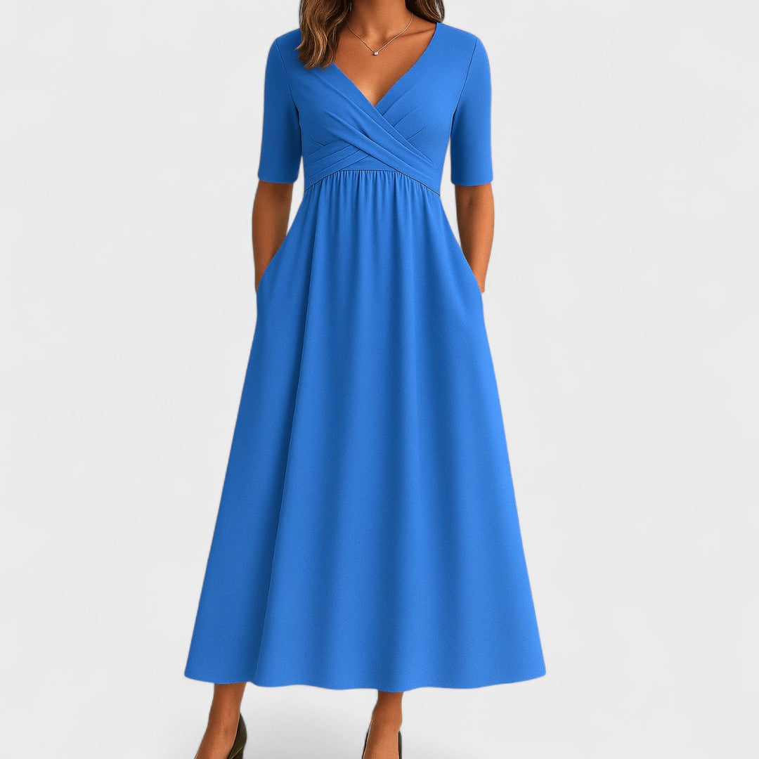 Seraphina | Vestido Midi Feminino Decote V