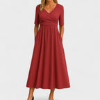 Seraphina | Vestido Midi Feminino Decote V