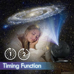 Iris | Projetor Planetário 360° | Relaxamento e Alívio do Stress | Rotação, 12 Efeitos HD