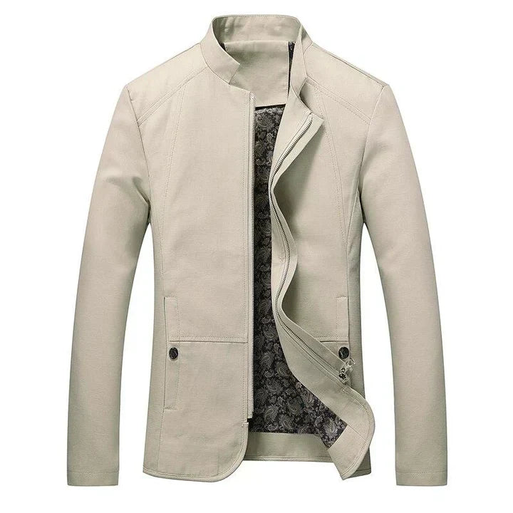 Kira | Homem Casaco Slim Fit Leve com Fecho de Correr