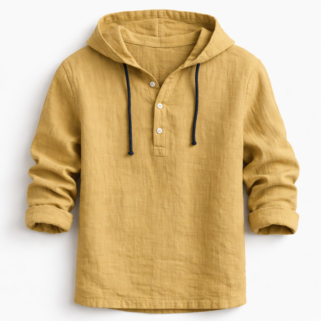 Aria | Camisa Linho com Capuz Relaxed Fit