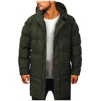 Seraphina | Casaco Puffer com Capuz Masculino Comprimento Médio