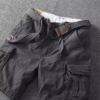 Bermuda Cargo Masculina | Bolsos Utilitários, Cintura Ajustável